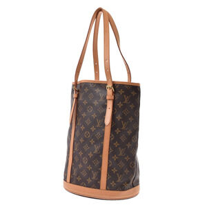 Louis Vuitton L Handbag Baguette Canvas Brown Monogram